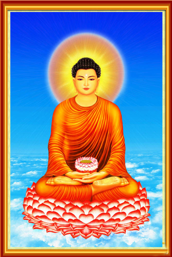 南无阿弥陀佛精准印花十字绣线绣佛祖钻石画点钻玄关客厅佛像画