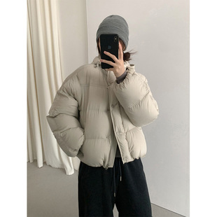 THXGIVING 抽绳连帽白鸭绒面包服女2025冬季新休闲保暖羽绒厚外套