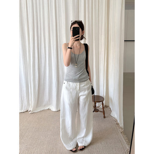 THXGIVING 基础款纯色修身日常休闲吊带女2026夏新款内搭外穿上衣