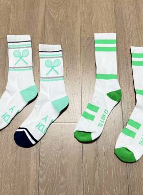 nacostyle外贸原单女士纯棉毛巾底防臭中高筒秋冬运动休闲袜子