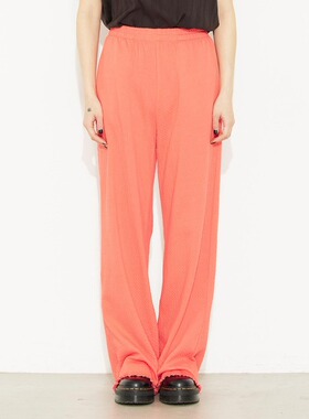 不买很奇怪nacostyle出口日本外贸原D高腰木耳边纯棉直筒休闲裤