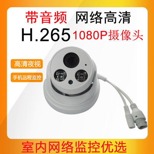 海思SONY 200万网络摄像头 48V POE 音频咪头 ip camera