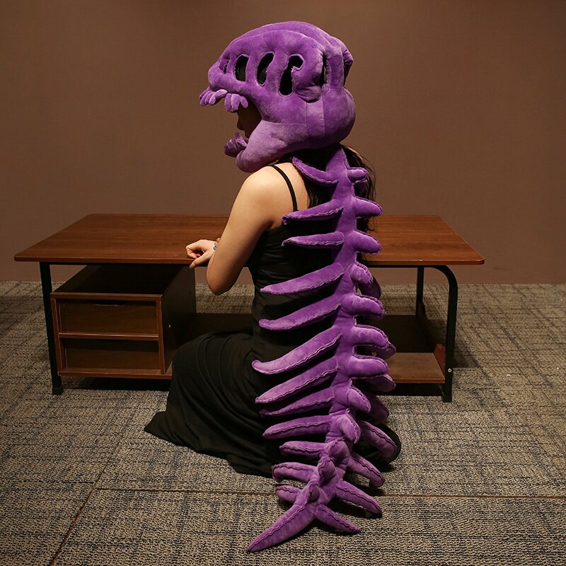 鹿晗同款恐龙骨架头套儿童恐龙玩具外骨骼玩偶帽子男女生生日礼物