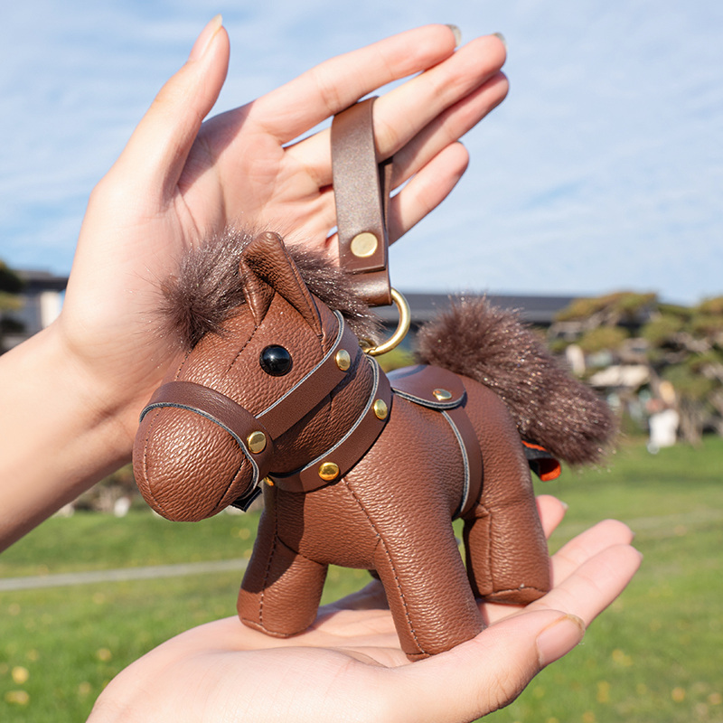 马年生肖皮质吉祥物包挂件