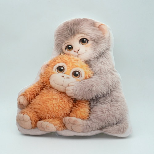 可爱猴子大猩猩猿猴抱枕靠垫挂件