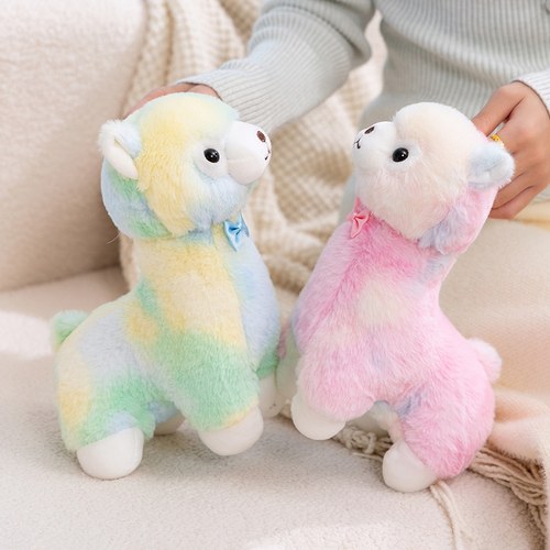 网红可爱羊驼毛绒抱枕公仔礼物