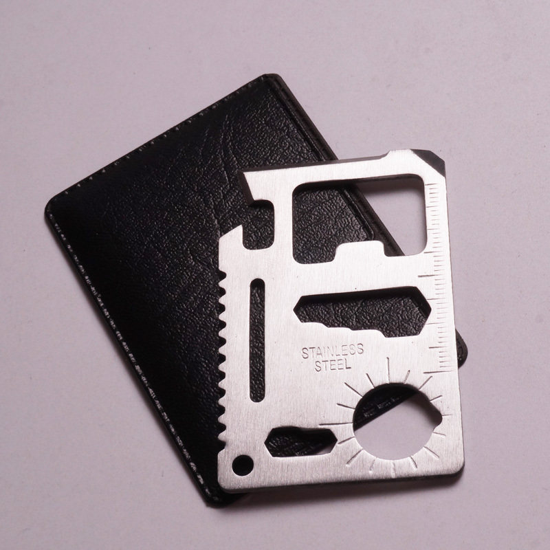 乐驰客户外登山多功能组合工具野营用品信用卡式卡片式刀卡便携工