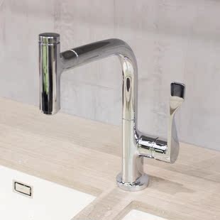 汉斯格雅雅生进口39861007厨房抽拉式单把冷热厨盆水龙头31815007