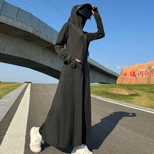 防晒衣长款全身宽松款冰丝加长