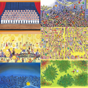 木质拼图1000片成人益智玩具礼物卡通几米漫画装饰画好戏登场定制