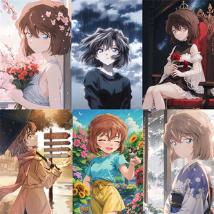 定制木质拼图500片1000片益智玩具女礼物卡通动漫少女灰原哀柯南