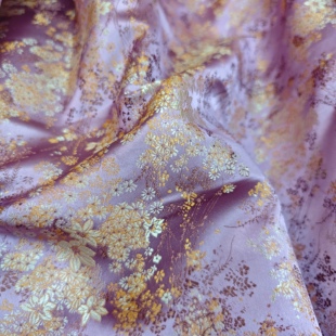 淡紫繁星点点杨柳150民族织锦缎汉服古装布包装锦盒布料手工DIY夹