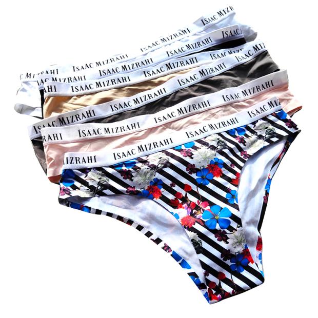 外贸新品丝滑多色纯色花色女三角裤 低档棉质无痕内裤