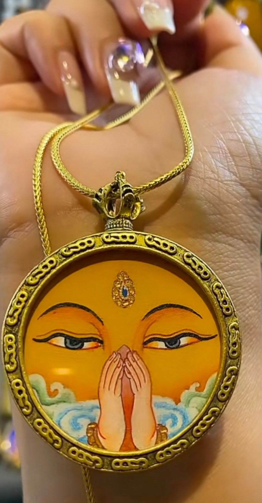 小唐卡DIY唐卡描金自绘佛像画稿