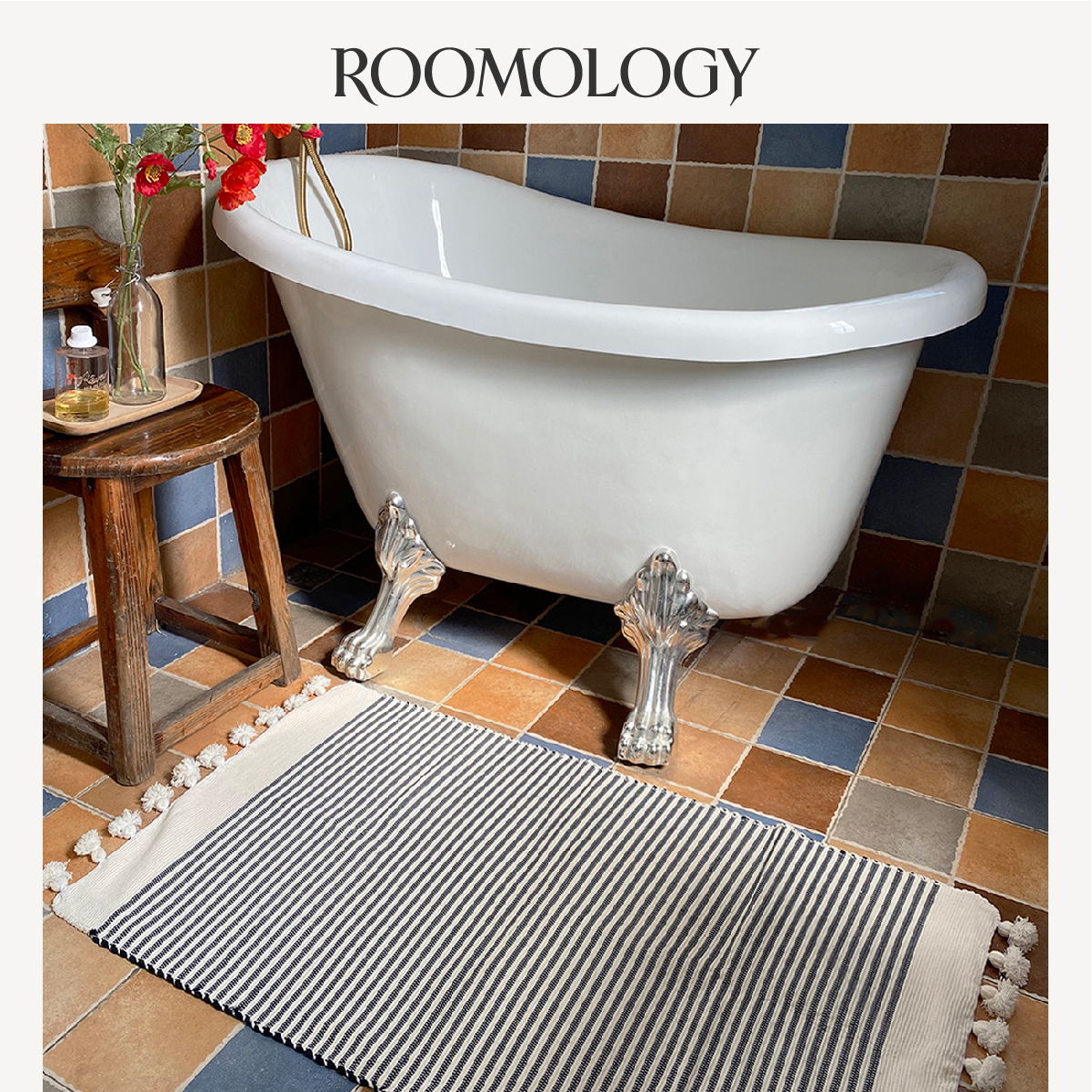 摩洛哥手工编织纯棉地垫