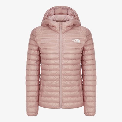 北面轻便保暖女羽绒服排骨连帽