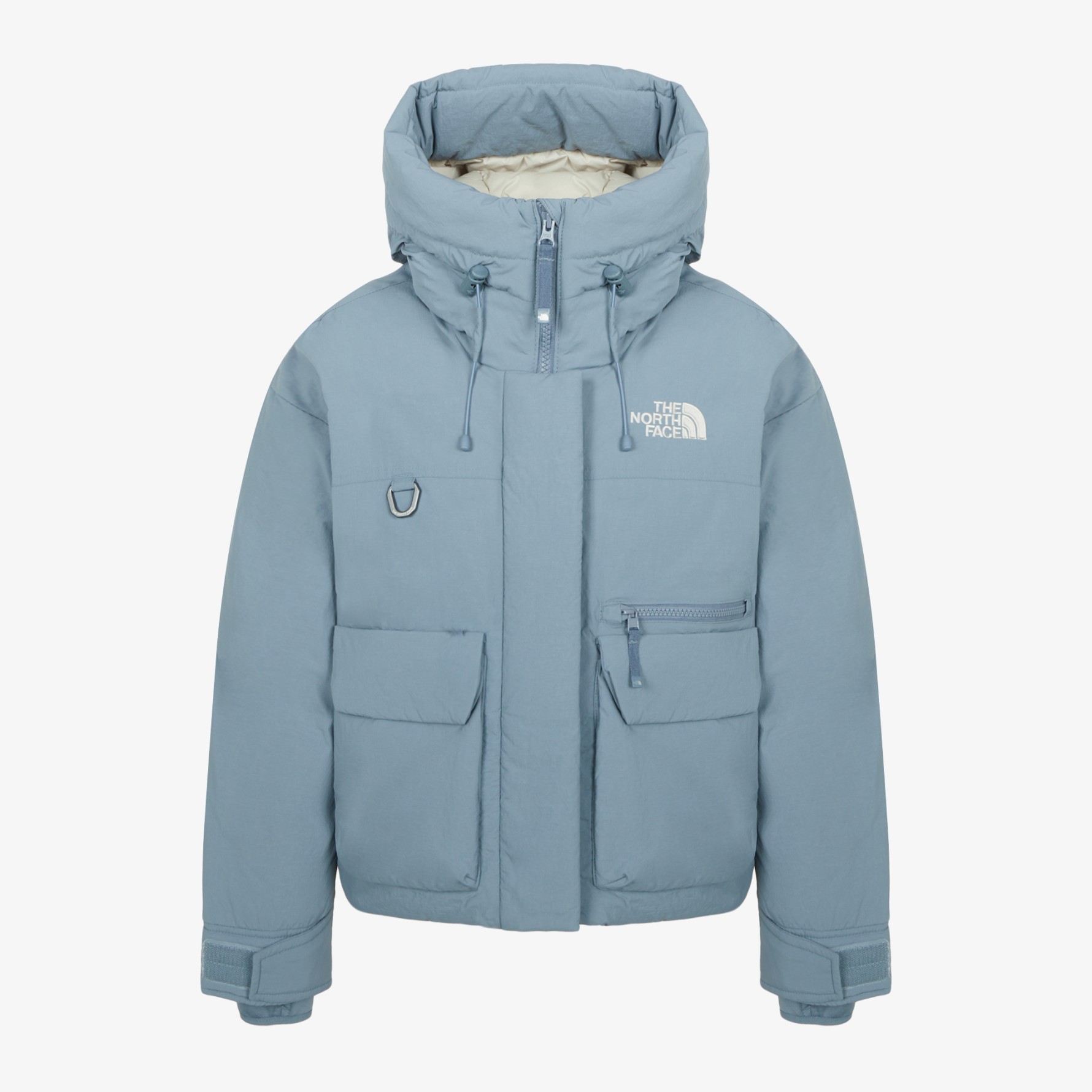 北面羽绒服鹅绒女工装连帽保暖