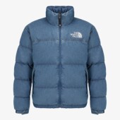 25冬韩国直邮TheNorthFace北面户外复古牛仔保暖羽绒服NJ1DR66A