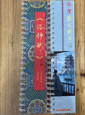 洛神赋鹤体滕王阁序宋徽宗风格真迹集字瘦金体卡片字帖3厘回米格