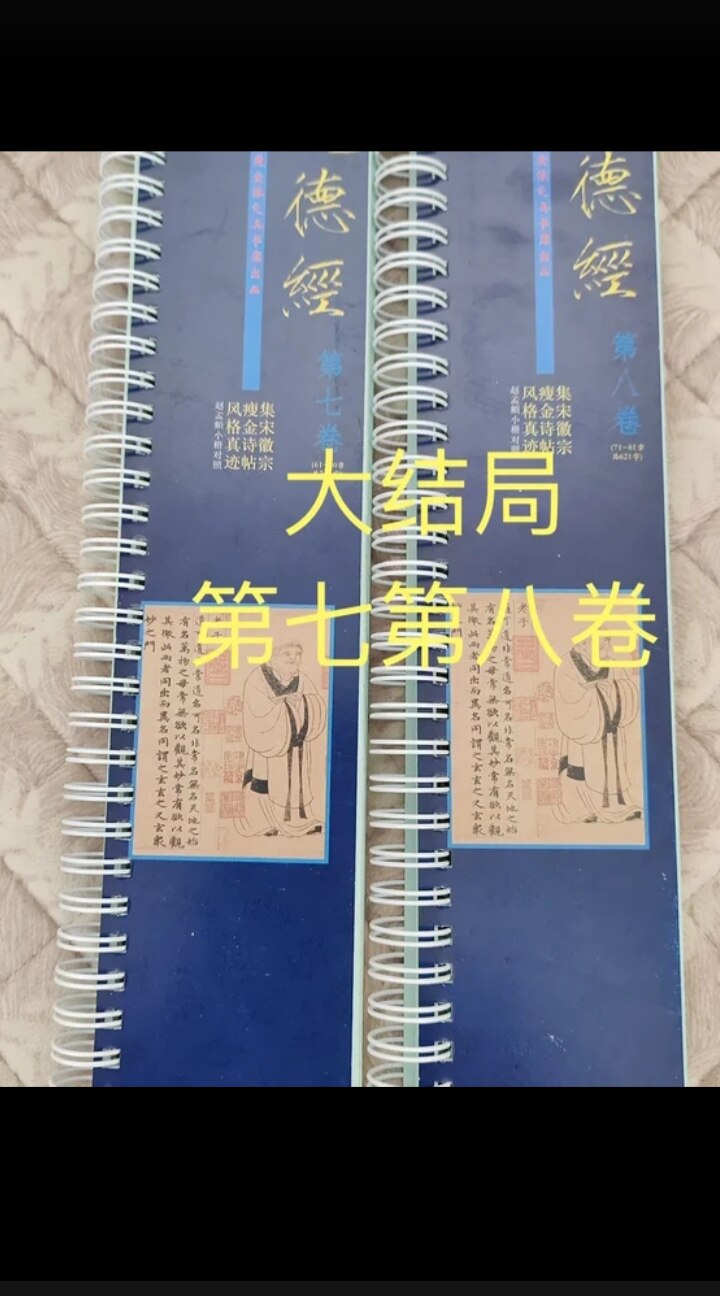 道德七八卷瘦金体宋徽宗诗贴字贴版经典书法书籍临摹学生国学