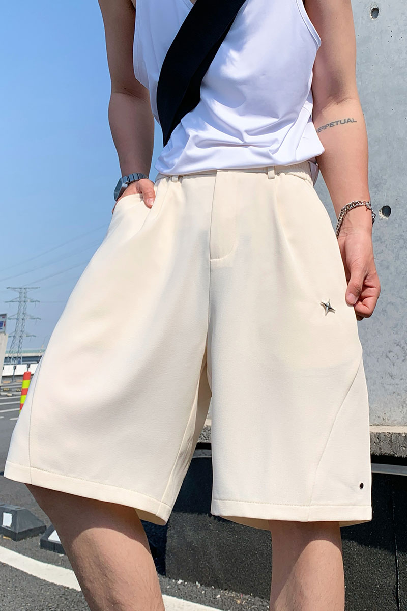 西裤短裤男韩版潮垂感帅气百搭夏季ins五分裤DK8595-P31【特价】,男装西裤,电商A007