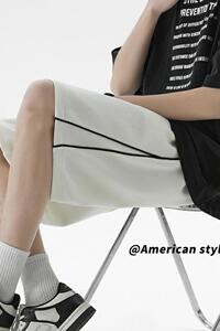 学生休闲短裤男夏季五分大码沙滩裤港风K8473-P32【特价】】A图片