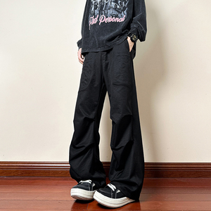 春款美式高街vibe褶皱伞兵休闲裤多口袋裤子K8582-P36【特价】图片