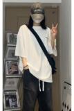 潮流休闲华夫格刺绣圆领短袖T恤男大码宽松T3510-P19【特价】Z，男装T恤，电商A007