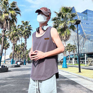 运动风大码印花男士背心舒适休闲夏季潮 款号B3904-P20图片