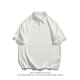 夏季休闲基础流行针织提花压皱垂感翻领短袖T恤T3396-P36【特价】，男装T恤，电商A007