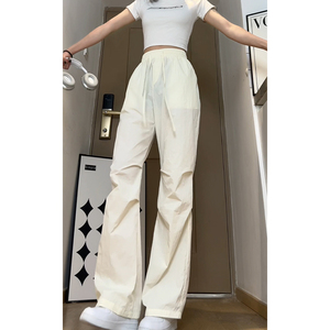 休闲裤男带褶运动裤宽松情侣直筒裤长裤K8474-P25【特价】图片