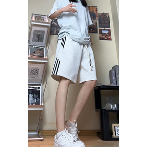 美式条纹运动短裤男夏季宽松直筒休闲五分裤DK8588-P31【特价】图片