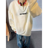 重磅320克亨利领设计感印花卫衣宽松潮流上衣W4664-P40【特价】，男装卫衣，电商A007