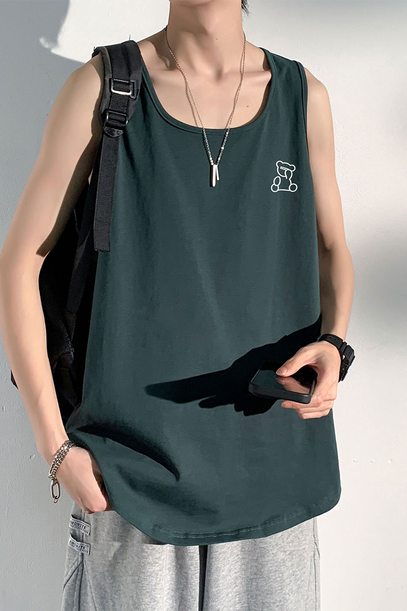 光影墙大码印花男士背心舒适休闲夏季潮款号B3906-P20,男装背心/马甲,电商A007