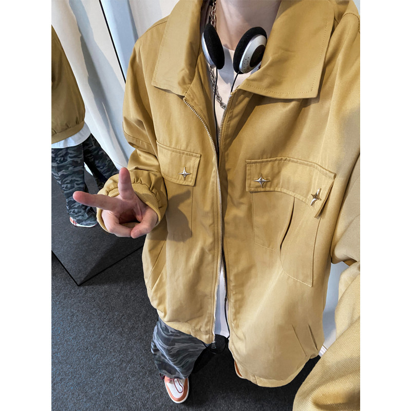 潮流休闲大码流行男女简约翻领夹克外套J7195-P70【特价】W,男装夹克,电商A007