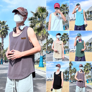运动风大码印花男士背心舒适休闲夏季潮 款号B3904-P20图片