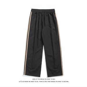 夏季冰丝薄款激光冲孔拖地长裤男运动休闲裤K8530-特P30无差价图片