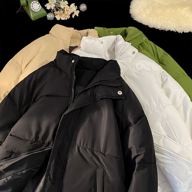 冬宽松纯色大码休闲加厚保暖立领棉服棉衣外套M5228-P60【特价】,男装棉衣,电商A007