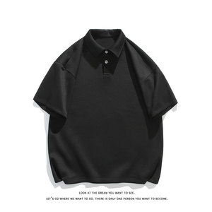 polo衫男潮流休闲大码情侣翻领四色短袖T恤T3520-P26【特价】图片