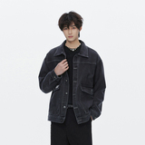 春季潮流小标休闲大码宽松男女立体牛仔外套夹克J301-P65【特价】，男装夹克，电商A007