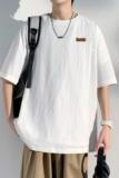 夏季短袖T恤潮流棉麻宽松半袖圆领体恤衫T3373P22【特价】，男装T恤，电商A007