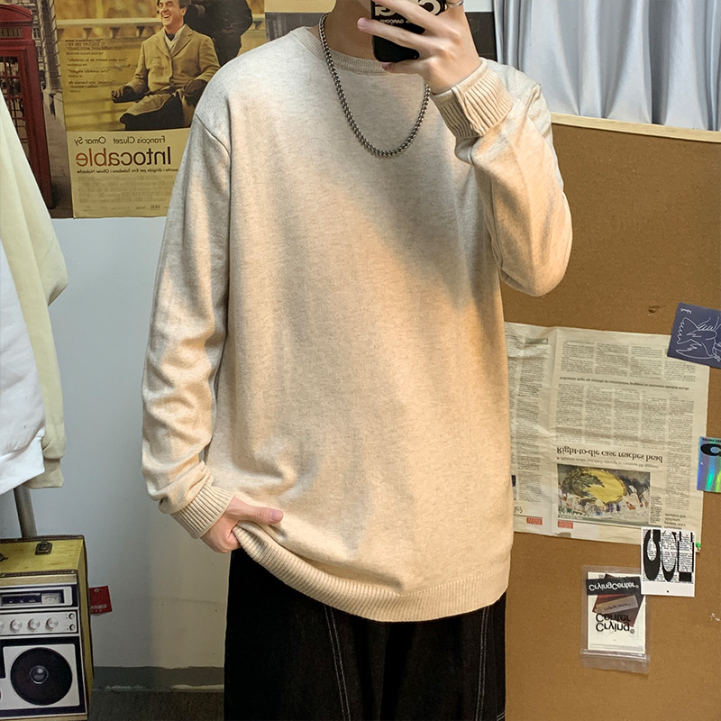 Hong Kong style model autumn and winter large original fashion loose Pullover