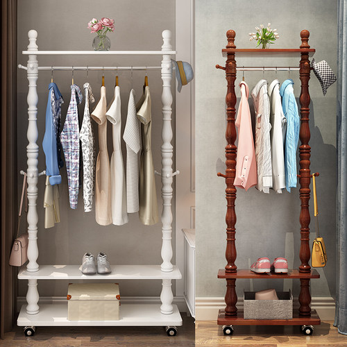 欧式衣架落地衣帽架实木门厅卧室