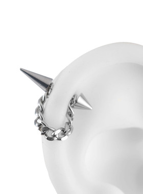 vigarzhang钛钢恶魔钉尖锥澳宝链条耳骨钉耳蜗钉高位钉耳轮耳钉