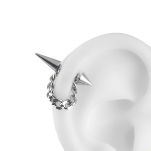 vigarzhang钛钢恶魔钉尖锥澳宝链条耳骨钉耳蜗钉高位钉耳轮耳钉