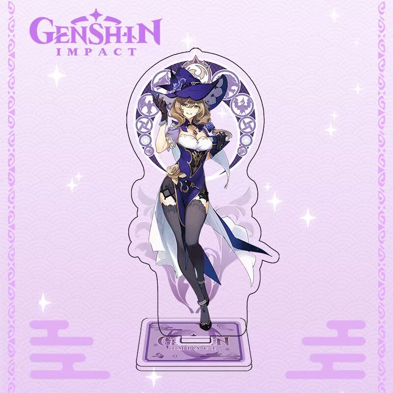 原神周边丽莎同人胸章吧唧镭射徽章立绘立牌摆件流沙票根卡套挂画