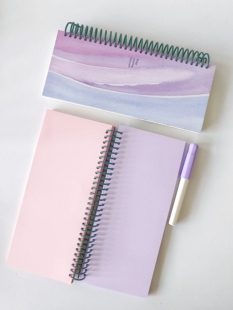 原创彩色线圈本大本子彩色内页本手账本空白页ins风UpdateMostry