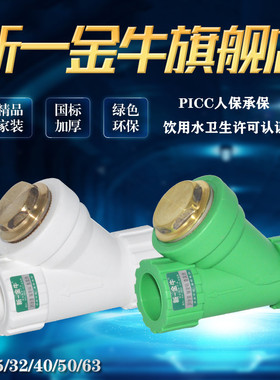 新一金牛4分20 6分25  1寸32 Y型过滤器热熔焊接PPR水管配件