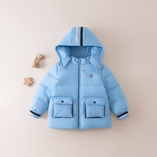 男白鸭绒加厚羽绒服外套145241XB110J 正品 gb好孩子童装 25秋冬新款