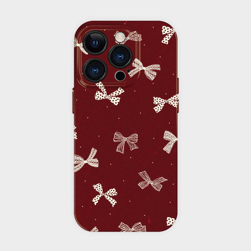 新年礼物~适用iphone15苹果16promax手机保护壳14plus蝴蝶结女生小米13创意漂亮少女心12高级感p70华为mate70